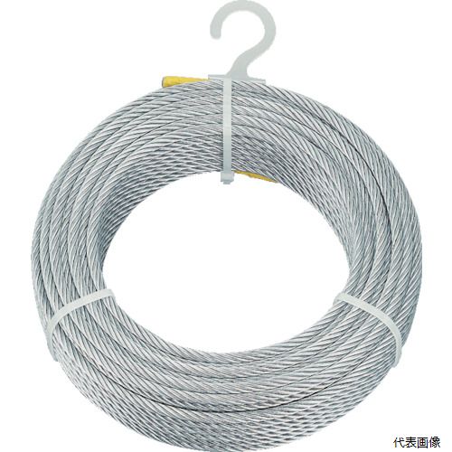 トラスコ CWM-8S30 TRUSCO メッキ付ワイヤロープ Φ8mmX30m
