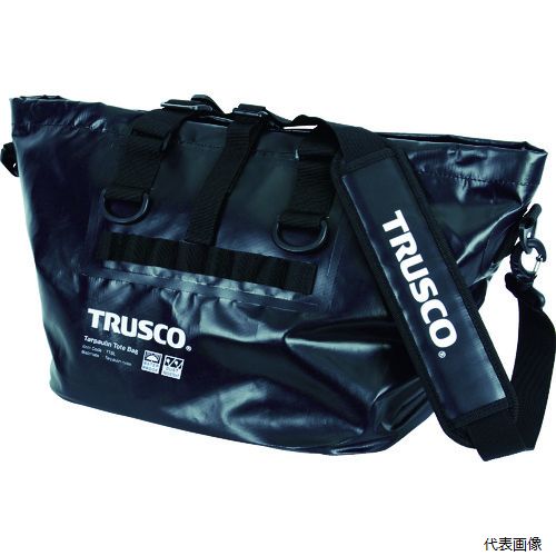 トラスコ TTBL-BK TRUSCO 防水ターポリントートバッグ Lサイズ ブラック