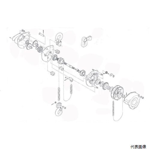 キトー C2FA015-10012 KITO チェーンブロック マイティM3形 CB015用部品 上フック一式