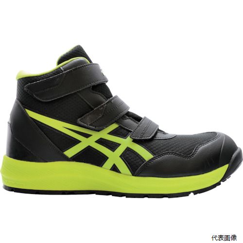 【スタンプラリー】 アシックス 1273A076.001-26.0 ASICS ウィンジョブCP216 ブラックXネオンライム 26.0cm|Pro-Tools 店
