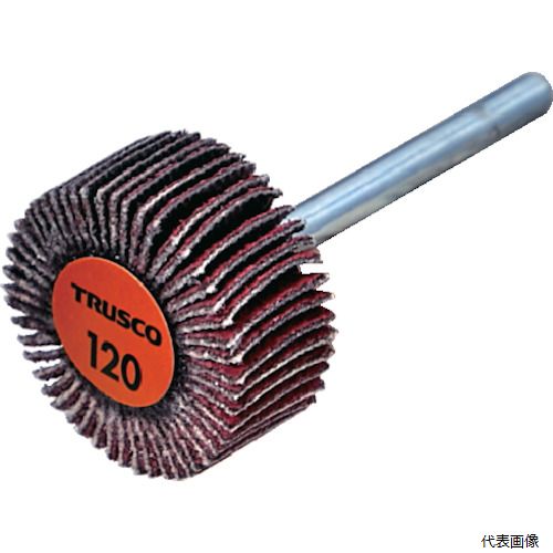 トラスコ TCF2010-CE-120 TRUSCO セラミックフラップホイール 軸径3mm #120 外径20×幅10×軸長30 (10個入)