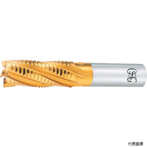 オーエスジー TFGN-40 OSG ハイスラフィングエンドミル タフニックゴールド ミディアム 6刃 刃径40mm 刃長95mm 全長175mm 88690