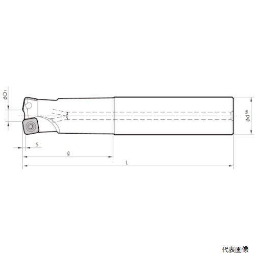 京セラ MFH32-S32-10-2T-200 高送りカッタ MFH Harrier エンドミル(SOMT10タイプ)ロングシャンク 刃径32mm 刃数2mm 全長200mm シャンク径32mm