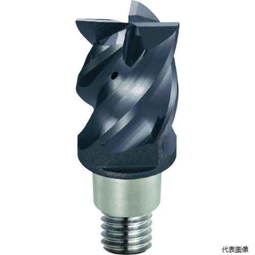 三菱マテリアル IMX10S4HV10010S 三菱 4枚刃難削材加工用 超硬クーラントホール付制振スクエアヘッド10mm (コート品) EP7020