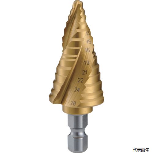トラスコ 3S-NMS-33GA TRUSCO ステップドリル 3枚刃チタンコーティング 6～33mm 段数11 14,135円