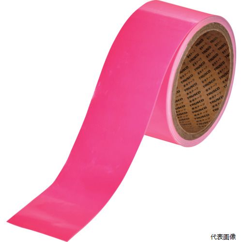 トラスコ KLTJA-5005-P TRUSCO 蛍光蓄光テープ【JIS JA規格品】ピンク 0.50mmｘ25mmｘ5m