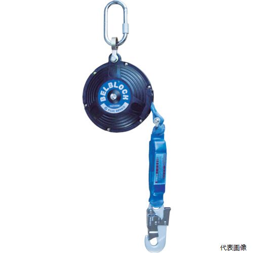 藤井電工 BB-60-BX TSUYORON ベルト巻取式墜落防止器具 ベルブロック ショックアブソーバ付き ベルト幅18mm×長さ6m BB-60(引寄ロープ付) 27,082円