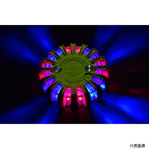 PowerFlare PF210RBY PF 電池式高耐久LED警告灯 パワーフレア 赤・青