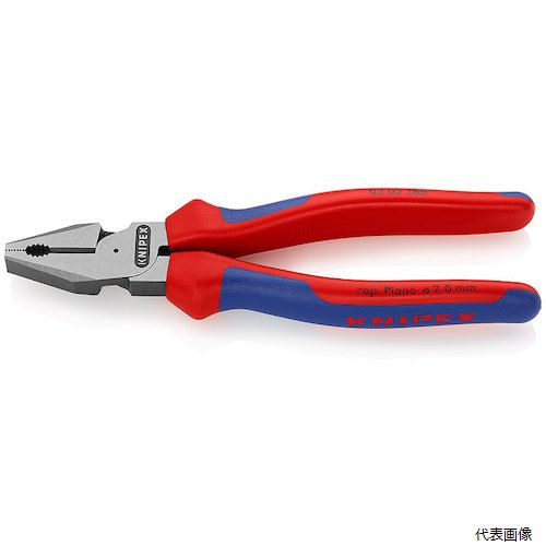 KNIPEX 0202-180SB 強力型ペンチ コンフォートハンドル 180mm (SB店頭展示パッケージ仕様)