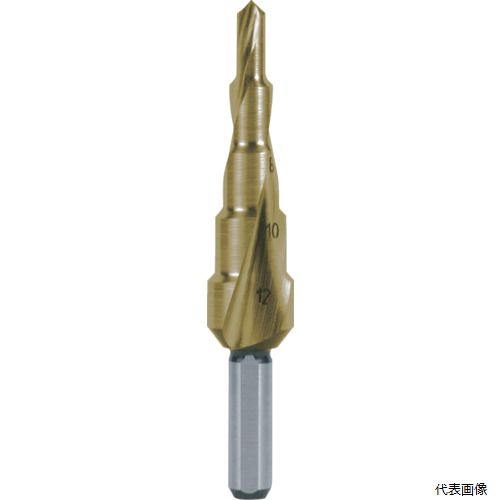 RUKO 101050-5T 2枚刃スパイラルステップドリル 12mm チタン