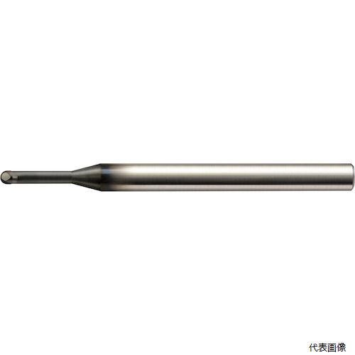 ユニオンツール UDCBF2004-0028 超硬合金・硬脆材加工用2枚刃ハイグレードボールエンドミル R0.2×刃長0.28×シャンク径4×全長50