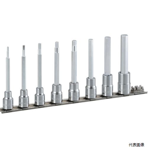 TONE HH308L ロングヘキサゴンソケットセット(ホルダー付) 8pcs 差込角9.5mm