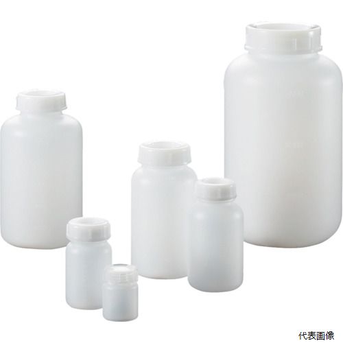 サンプラテック 02084C サンプラ PE広口瓶 250mL (100本入)|Pro-Tools 店