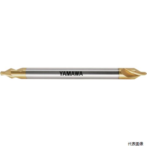 弥満和製作所 CE-SL-V-L-150-4X10 ヤマワ ロングシャンクコーティング強ねじれ溝A形60° センタ穴ドリル CE-SL V L150 4X60°X10