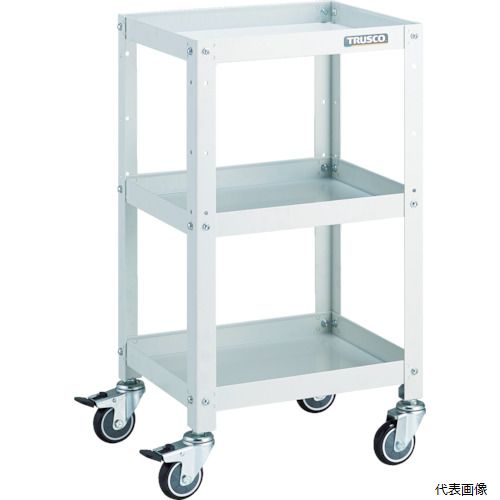 【スタンプラリー】(代引き不可) トラスコ RBW-743U W TRUSCO ツールワゴン ラビットワゴン 400X350 ウレタン車輪 ホワイト｜Pro-Tools　店