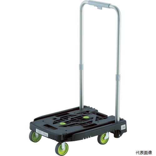 【スタンプラリー】 トラスコ WP-2G-BK TRUSCO 樹脂台車 カルティオミニ weego ブラック｜Pro-Tools　店