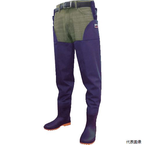 トラスコ THLW-250 TRUSCO PVC軽作業用ヒップウェーダー 25.0cm