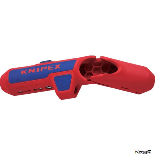 KNIPEX 1695-01SB 汎用ケーブルストリッパー エルゴストリップ(右利き用)