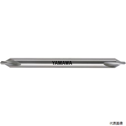 弥満和製作所 CD-SL-100-1 ヤマワ ロングシャンク弱ねじれ溝A形60° センタ穴ドリル CD-SL L100 1X60°X4