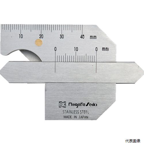 新潟精機 WG-1 SK 溶接ゲージ(脚長／余盛／すみ肉のど厚／開先角度／ルート間隔)