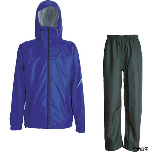 トラスコ TRW3440-52-L TRUSCO コンフォートレインスーツ ロイヤルブルー L