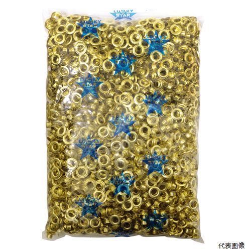 両面ハトメ 7mm (#20) 真鍮製 51492 イチネンアクセス|Pro-Tools 店