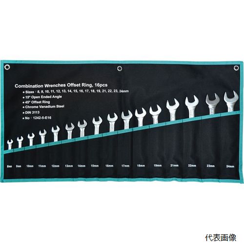 GIGA ギガ・セレクション オフセットコンビネーションスパナ16本セット 1242-5-E16｜Pro-Tools　店 8,972円