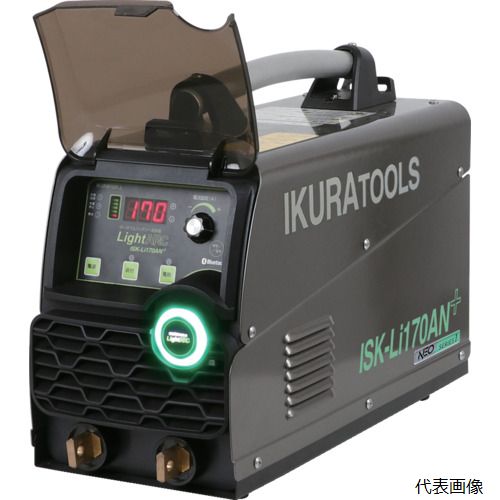 （代引き不可）育良 リチウムイオンバッテリー内蔵アーク溶接機NEO ISK-LI170AN（plus）（40088）