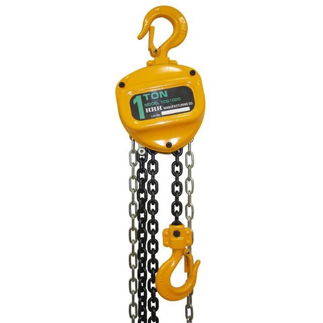 HHH スリーエッチ) チェーンブロック 1トン 揚程3m YCB10003M sk107982 三共コーポレーション｜Pro-Tools　店
