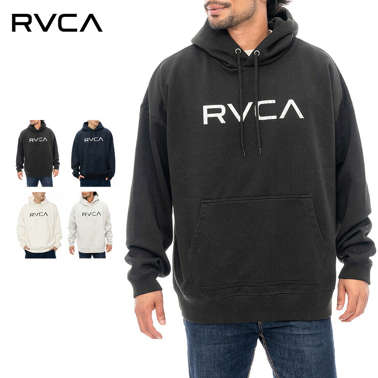 RVCA ルーカ メンズ パーカー フーディ プルオーバー メンズファッション ロゴ 長袖 BIG RVCA HD 春 秋 冬 BE042041|QUESTONS -クエストン-