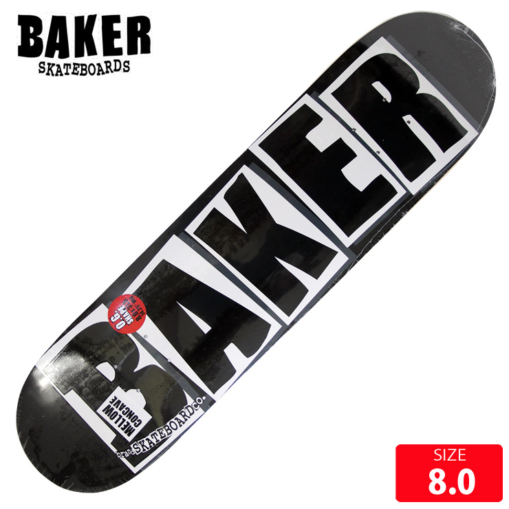 楽天市場】BAKER ベイカー ジュニア デッキ LOGO WHITE MINI 7.3-7.5 