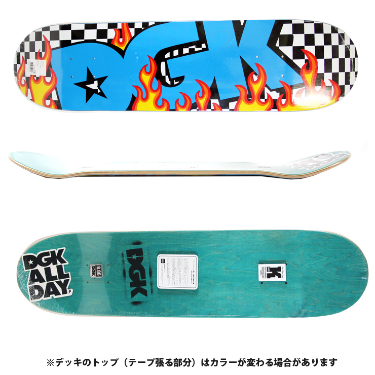 スケボー デッキ ディージーケー skatebaord スケートボード 8.06 FIRE