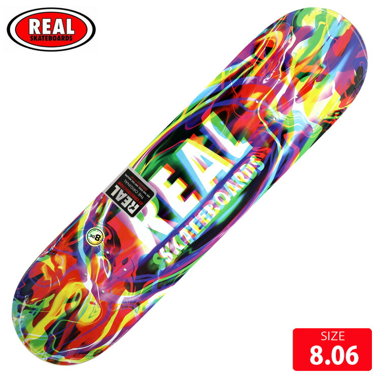 スケボー デッキ リアル REAL PSYCHO ACTIVE OVAL DECK 8.06 スケートボード