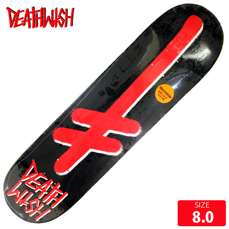 7187円 期間限定の激安セール 7187円 限定特価 DEATHWISH デスウィッシュ デッキ GANG LOGO DECK 8.0 スケボー スケートボード