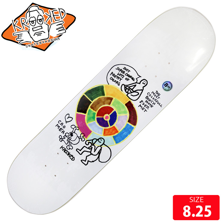 スケボー デッキ クルーキッド Krooked Cromer Pant One Deck 8 25 スケートボード Skateboard クルックド Dreamteamcheer Fi