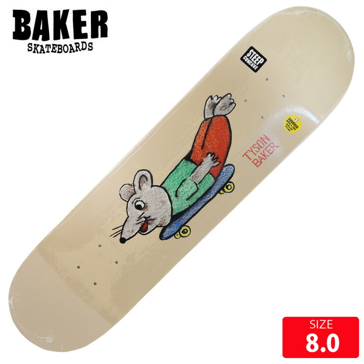 【楽天市場】スケボー デッキ ベイカー BAKER TYSON B2 FURRY FRIENDS DECK 8.0 スケートボード ...