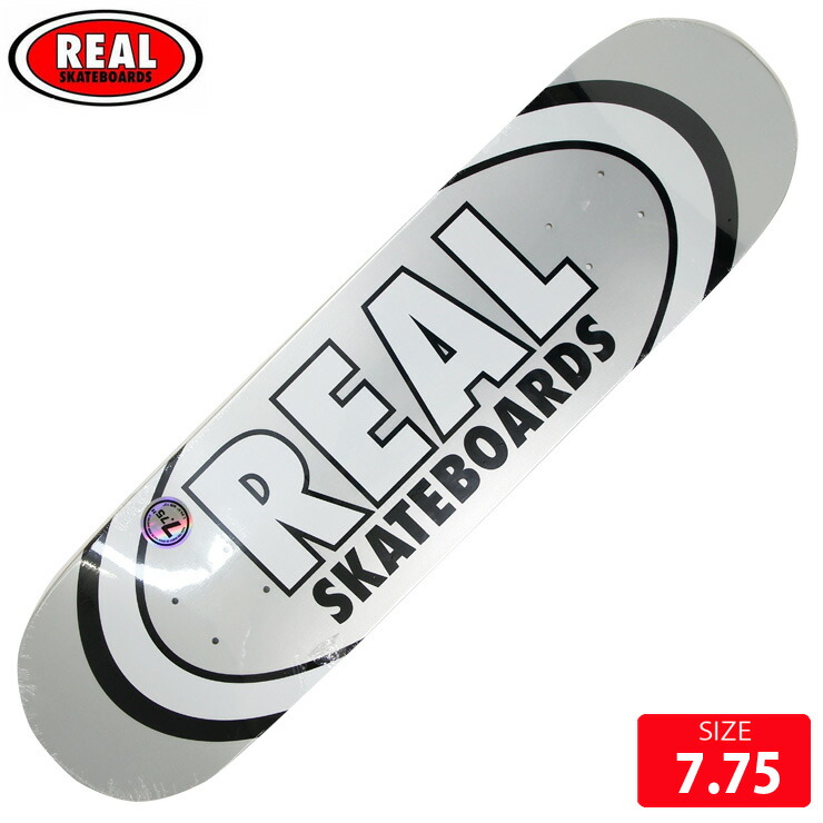 楽天市場】【REAL】7.75×29.5 TEAM CLASSIC OVAL Skateboard Deck