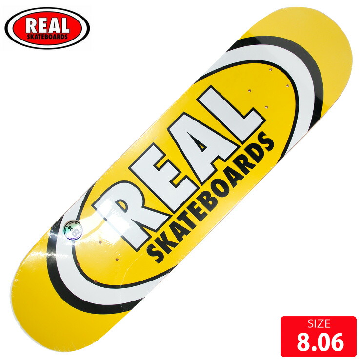 スケボー デッキ リアル REAL CLASSIC OVAL DECK SIZE 8.06 スケートボード SKATEBOARD