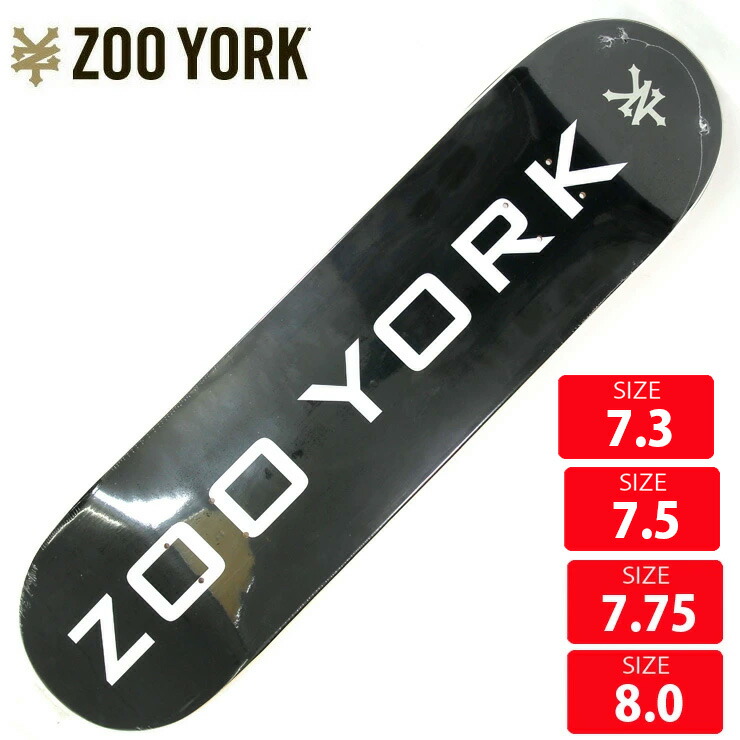 楽天市場】 ZOO YORK ズーヨーク デッキ TEAM OG 95 TAG BLACK