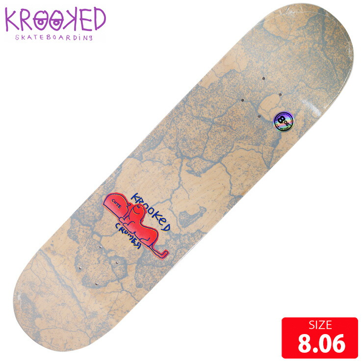 楽天市場】スケボー デッキ クルーキッド KROOKED KNOX BURN