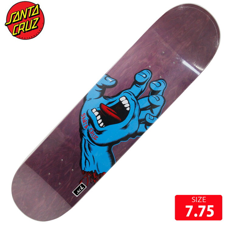 Na☆ItuTriton スケボー ピンク/ブルー 楽天市場】スケボー デッキ サンタクルズ SANTA CRUZ SCREAMING HAND