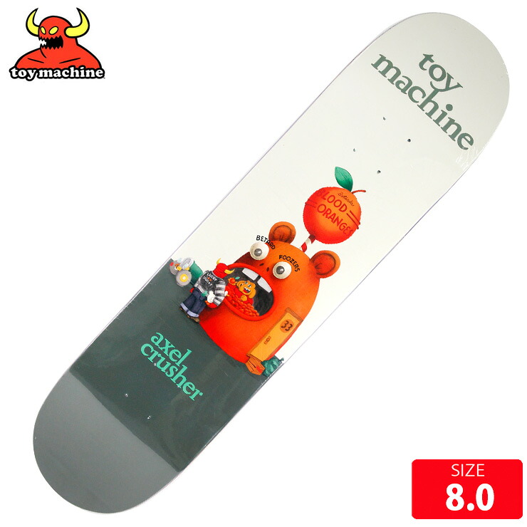 スケボーデッキ トイマシーン TOYMACHINE AXEL ROADSIDE DECK SIZE 8.0 スケートボード skateboard 26SS｜QUESTONS -クエストン-