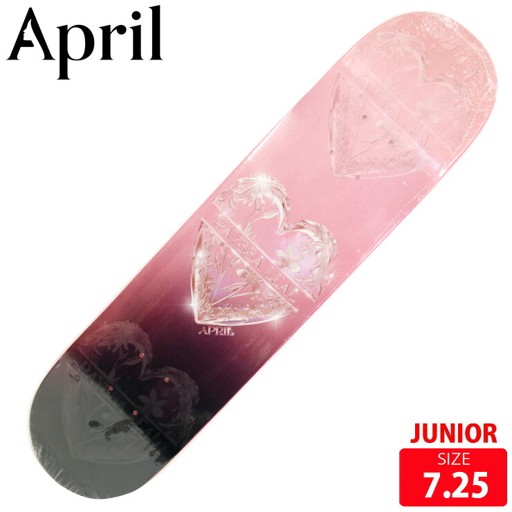 エイプリル ジュニア スケボー デッキ APIL MINI RAYSSA LEAL HEAT DECK SIZE 7.25 スケートボード skateboard スケートボード 26SS｜QUESTONS -クエストン-