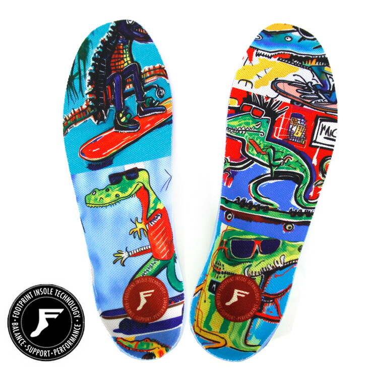 FP インソール フットプリント FOOTPRINT KING FOAM ELITE HI PRO CHRIS WIMER GATOR SKATER スケートボード スケボー シューズ INSOLE｜QUESTONS -クエストン-