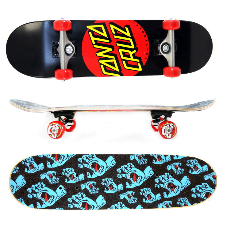 Cruz Dot コンプリート スケボー ジュニア Classic Super Dot Deck 7 25 Classic Santa ジュニア サンタクルズ クエストン Skateboard スケートボード Questons クエストン サンタクルズ 純正ジュニアコンプリ