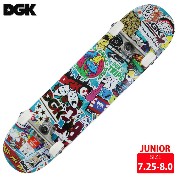 楽天市場】DGK ディージーケー コンプリートデッキ JACKPOT COMPLETE DECK SIZE 7.5 7.75 8.0 スケートボード  スケボー 【クエストン】 : QUESTONS -クエストン-