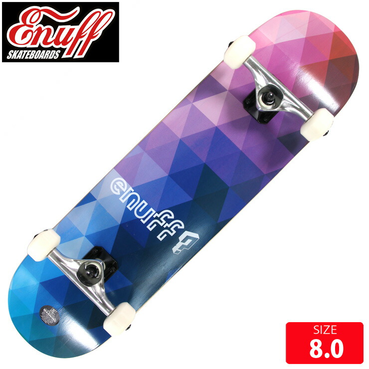 8110円 開店祝い Enuff イナフ スケートボード ストリート コンプリート GEOMETRIC 8.0 SKATEBOARD