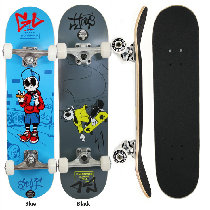 贅沢 Enuff イナフ スケートボード ストリート コンプリート Skully Mini 7.25 SKATEBOARD ジュニア キッズ  www.basexpert.com.br