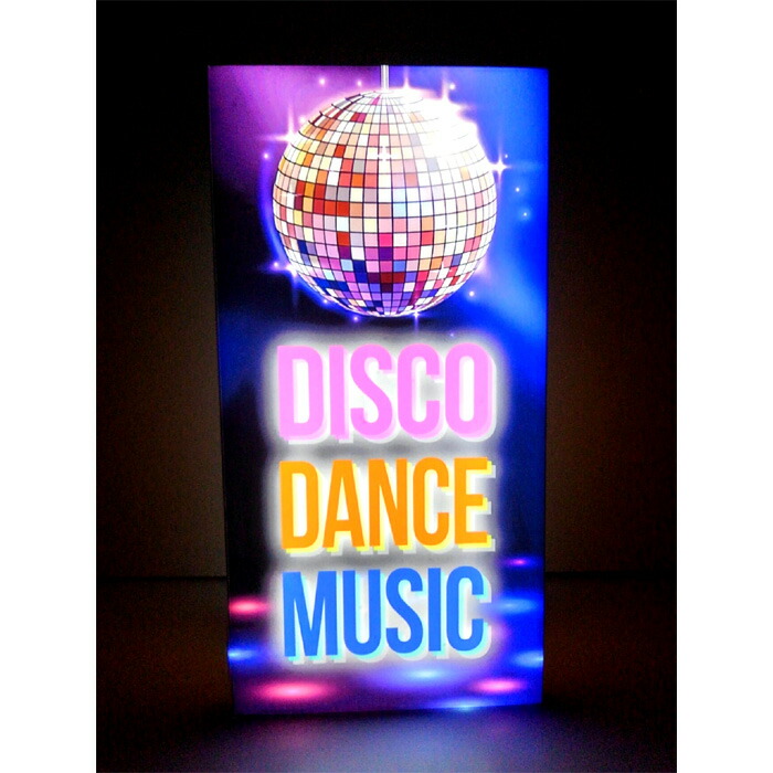【LEDデザインライト】DISCO DANCE MUSIC ディスコ ダンス ミュージック ディスコホール ダンスホール ミュージックホール ディスコ店 飲食店 ネオン風 趣味 娯楽 看板 インテリア 雑貨 置物◆Mサイズ◆