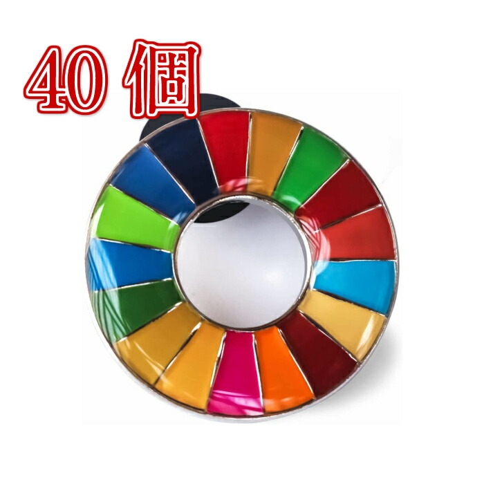 【正規販売店】 【国連本部限定販売】 SDGs ピンバッジ 日本未発売 UNDP 丸みタイプ 40個 バッチ 国連 おすすめ 正規品 sdgs 17 目標